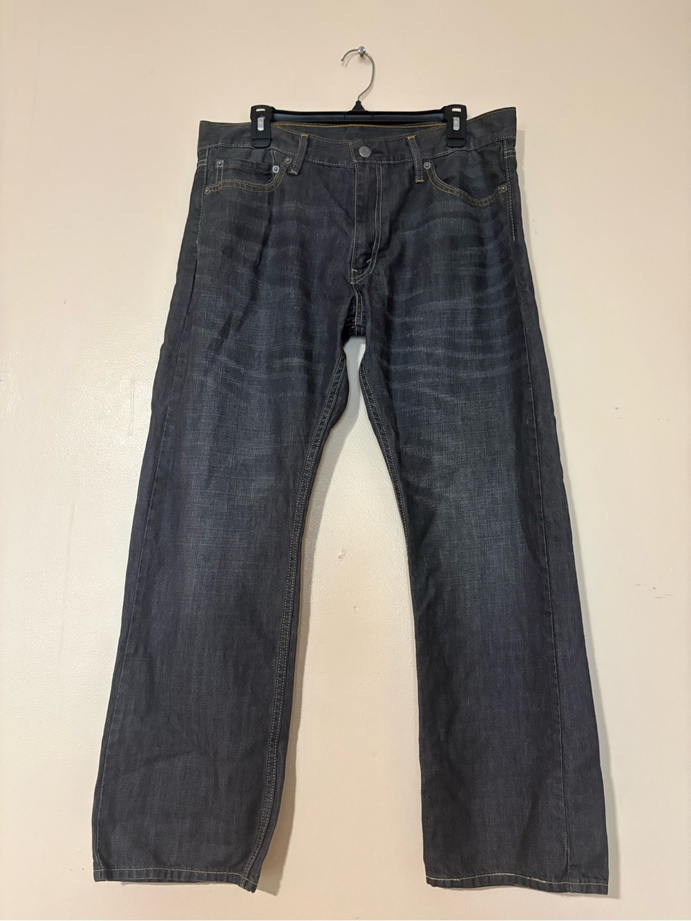 Levi's Men's Straight Jeans in Charcoal Blue